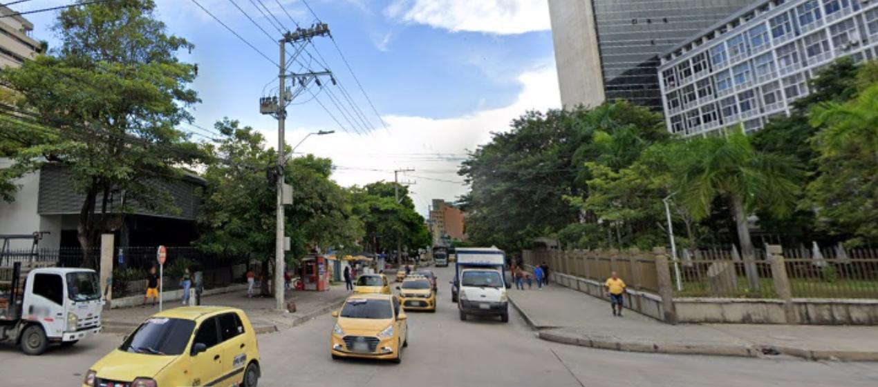 Calle 40 con carrera 45, donde ocurrió la balacera. 