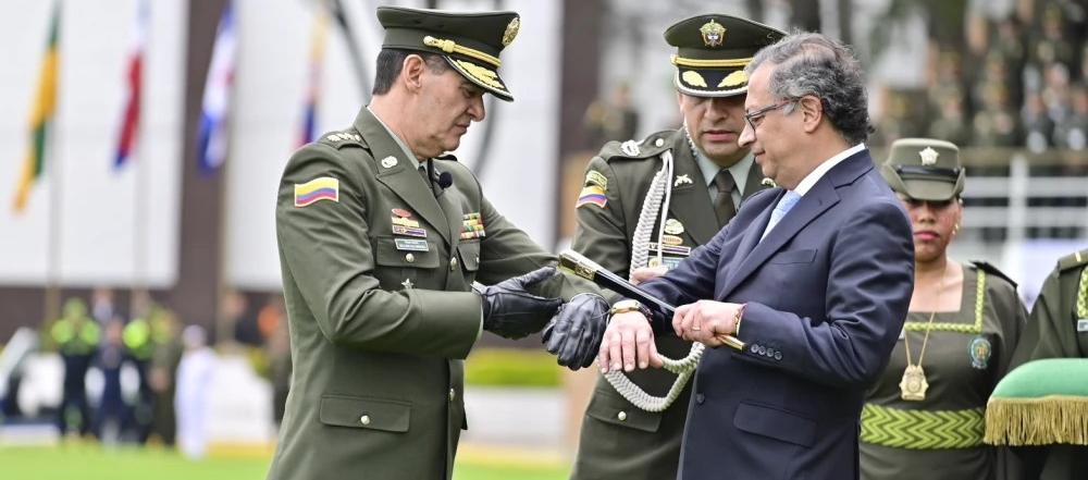 Ceremonia de posesión como director de la Policía ante el Presidente Petro, del general William Salamanca.