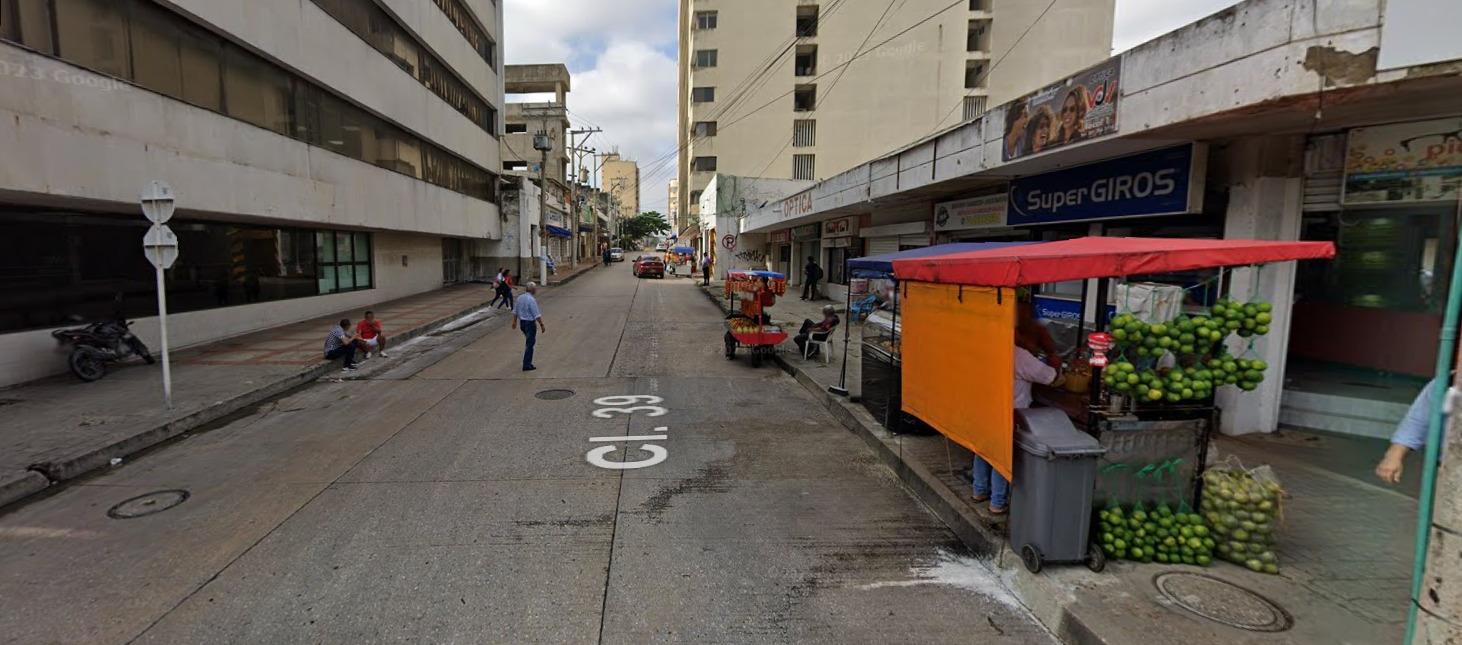 La calle 39 quedó en un solo sentido norte - sur.