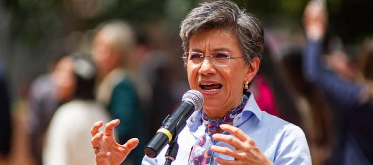 Alcaldesa de Bogotá, Claudia López.