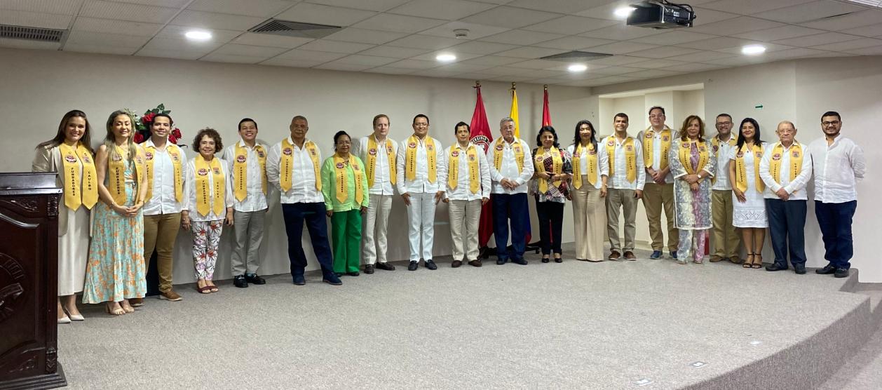 Algunos de los egresados.