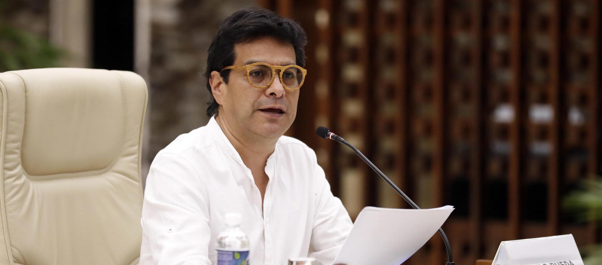 El alto comisionado para la Paz de Colombia, Iván Danilo Rueda