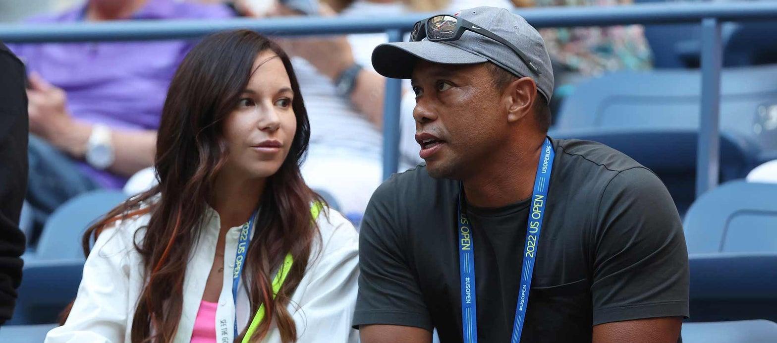  Erica Herman y Tiger Woods.