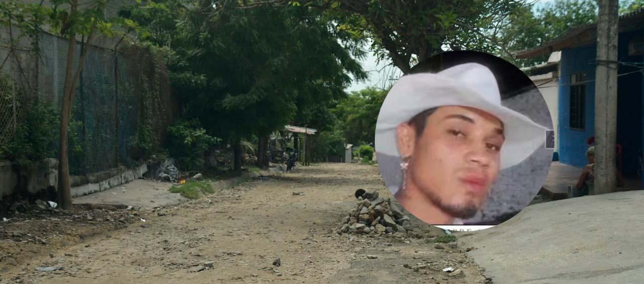 Lugar donde fue asesinado Carlos Daniel De la Rosa