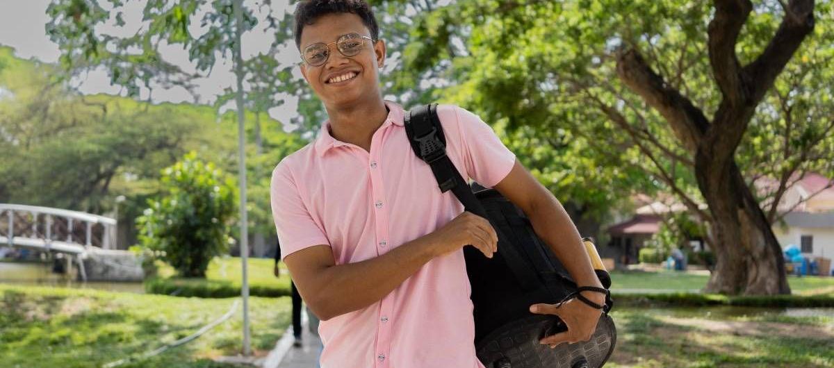 Jeferson Peñaranda Arias, víctima del desplazamiento forzado y futuro abogado