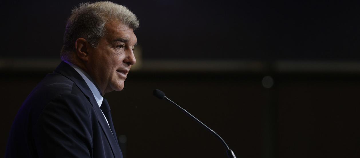 El presidente del FC Barcelona, Joan Laporta.