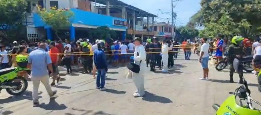 Lugar donde ocurrieron en los hechos, en Santa Marta.