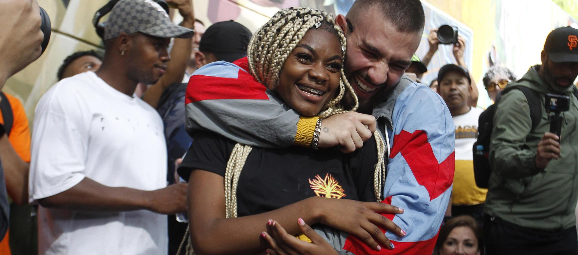 Manuel Turizo en la Comuna 13 de Medellín