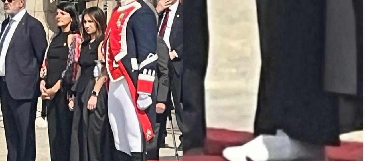 La Ministra de Minas Irene Vélez se presentó en tenis en la gala del Palacio Real de Madrid.