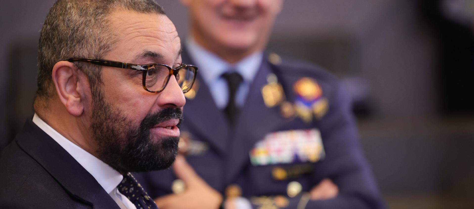 Ministro británico de Asuntos Exteriores, James Cleverly.