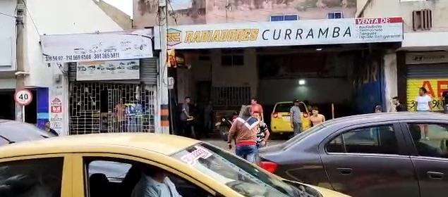Pelea en el barrio Chiquinquirá. 