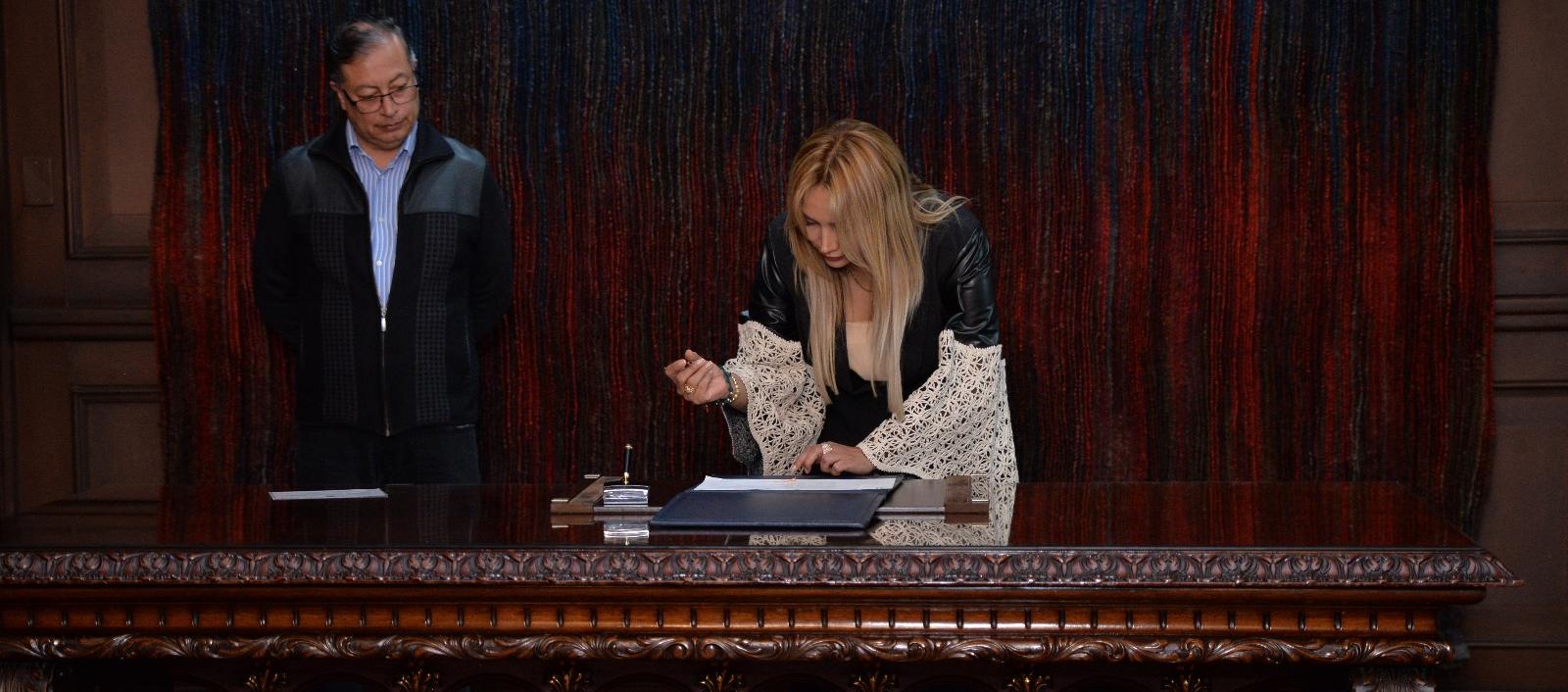 Posesión de la Consejera para las Regiones, Sandra Liliana Ortiz.