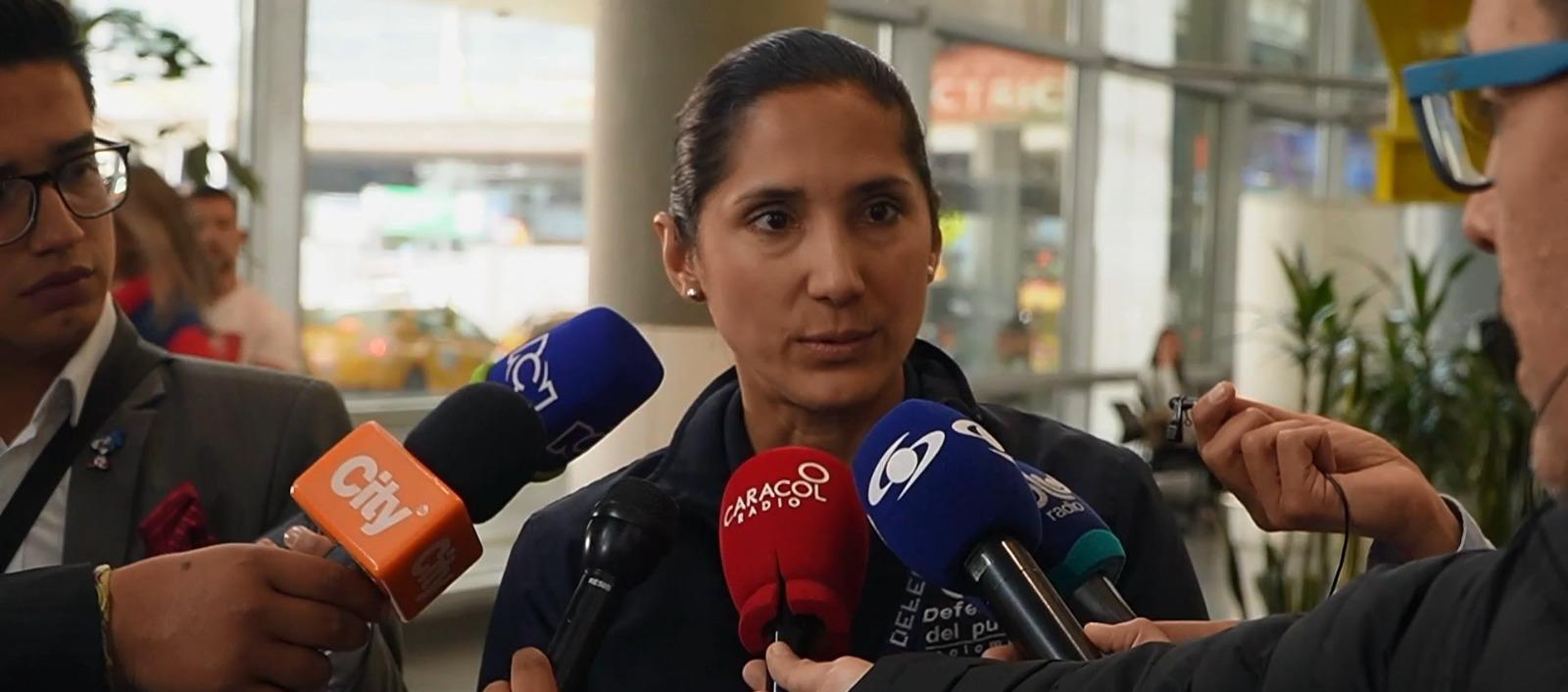 La Defensora Regional Bogotá, Xiomara Ramos.