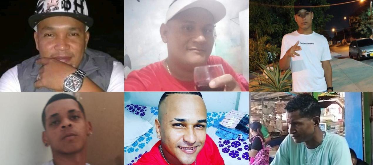 Seis de las víctimas mortales. 