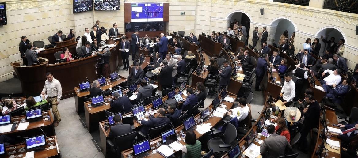 Imagen de la plenaria del Senado.