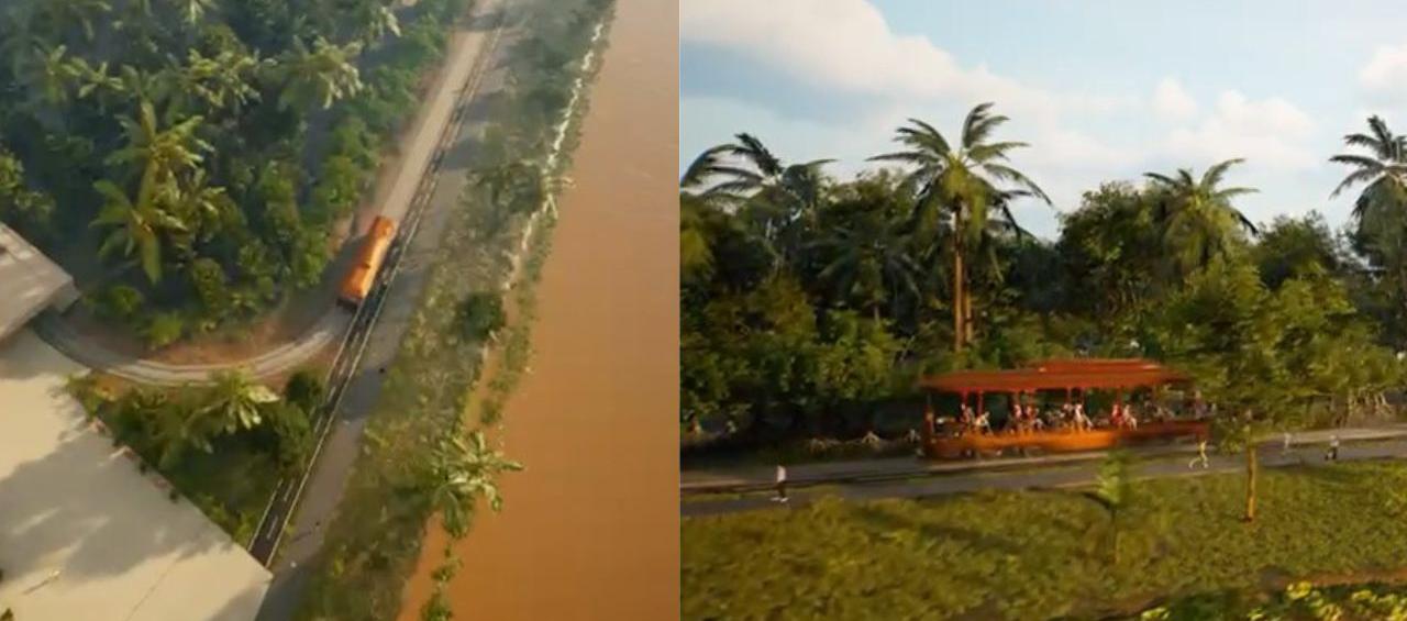 Primeras imágenes del Tren turístico de Barranquilla.