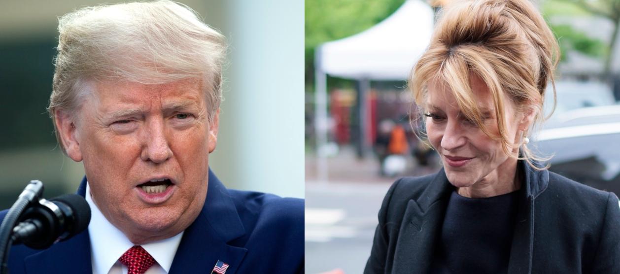 Donald Trump y la escritora E. Jean Carroll.