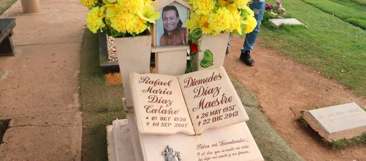 La tumba de Diomedes Díaz.
