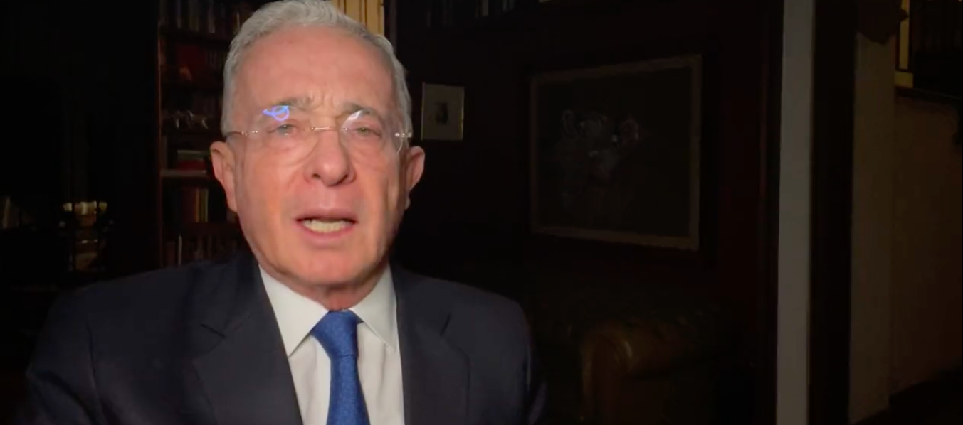 El expresidente colombiano Álvaro Uribe.