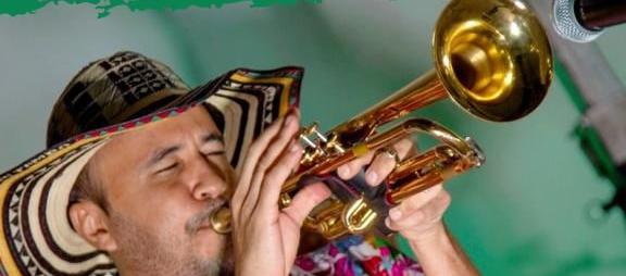 Flyer de la muestra musical Vallenato con trompeta.