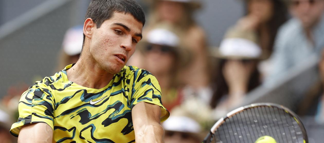 El español Carlos Alcaraz participa actualmente en el Mutua Madrid Open.