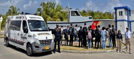 Las personas rescatadas fueron puestas a disposición de Migración Colombia.