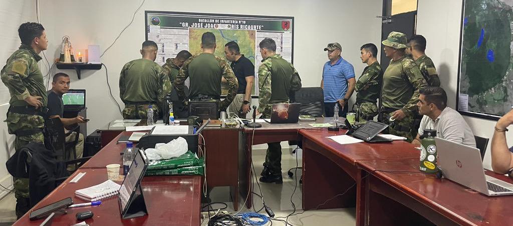 Puesto de Mando Unificado de accidente de avioneta