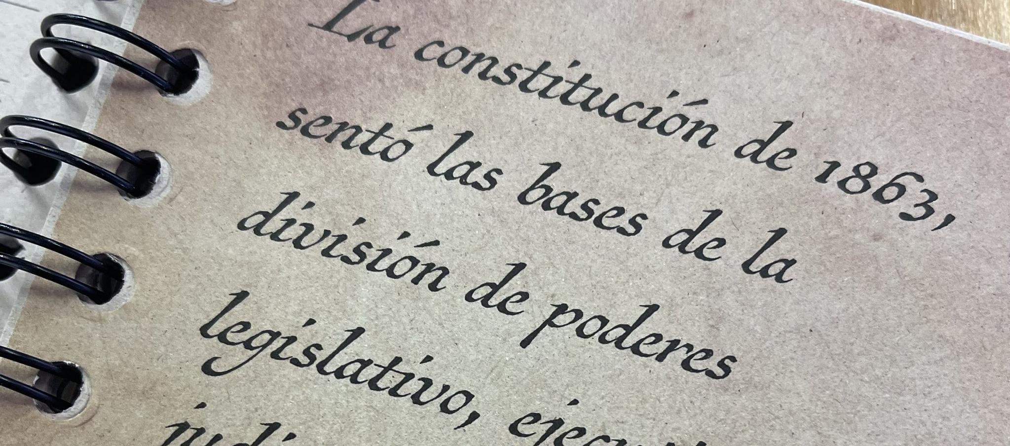 Apartes de la Constitución de los Estados Unidos de Colombia de 1863