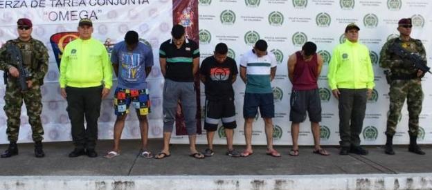 Los siete señalados disidencias de las FARC capturados este lunes