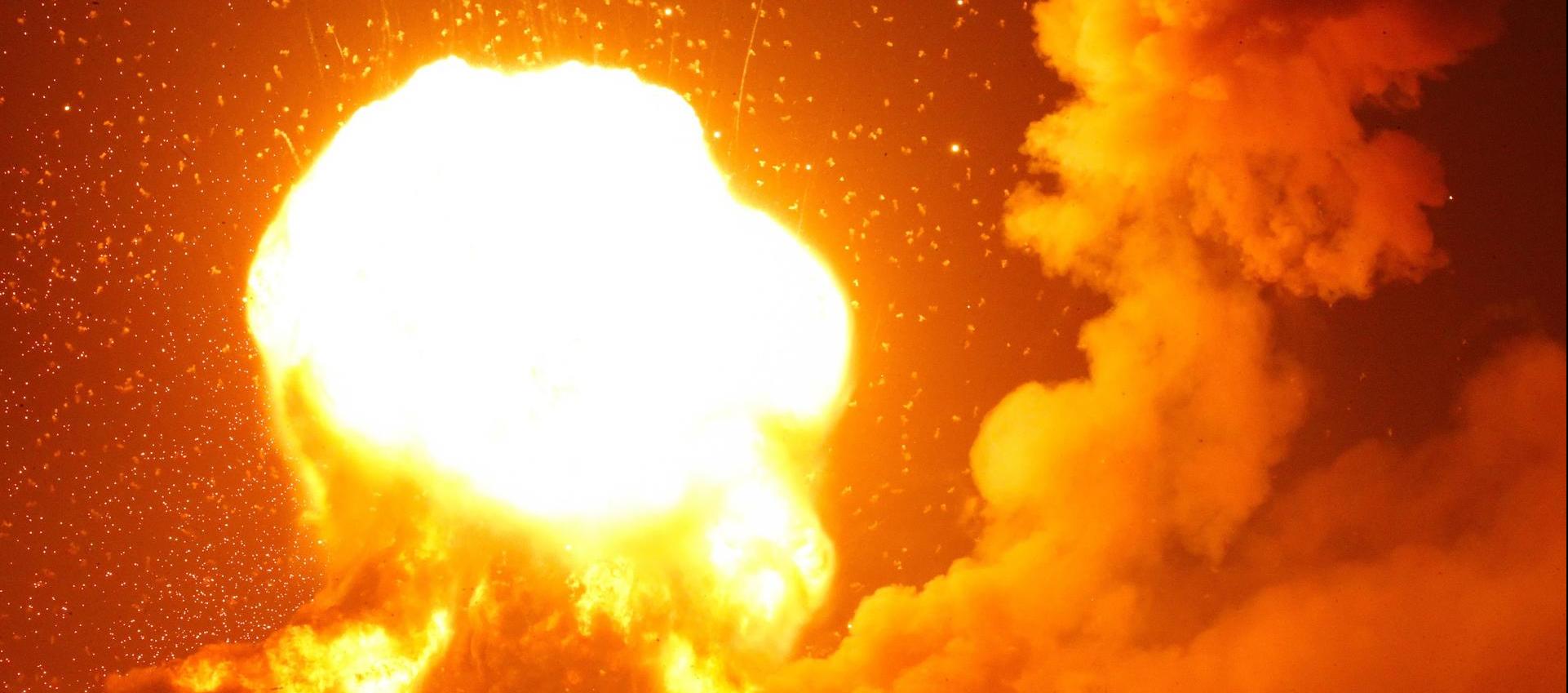 Así sea veían esta madrugada de jueves varios sectores de Kiev