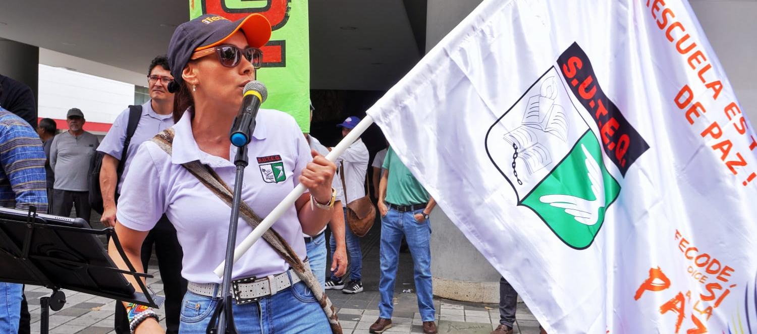 Marcha de Fecode del pasado 1o. de Mayo, Día del Trabajador