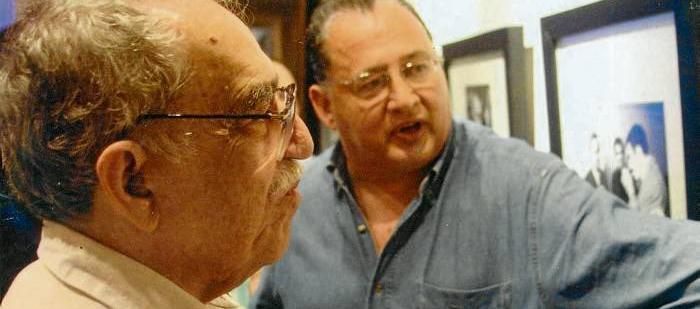 Gabriel García Márquez y Heriberto Fiorillo en una visita que el Nobel de Literatura realizó a la Fundación La Cueva