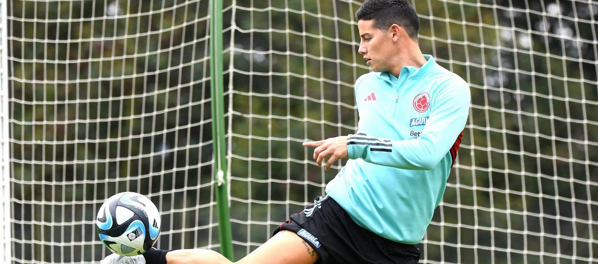 James Rodríguez entrenó esta semana en la sede deportiva de la Federación Colomiana de Fútbol, en Bogotá. 
