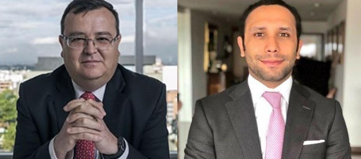 Los magistrados de la JEP Alejandro Ramelli y Hugo Escobar.