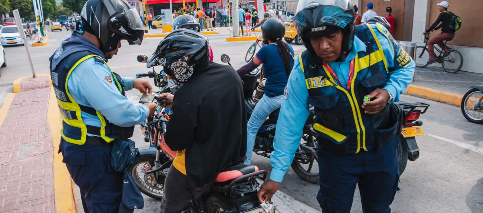 Operativos de control de la Secretaría de Movilidad de Santa Marta