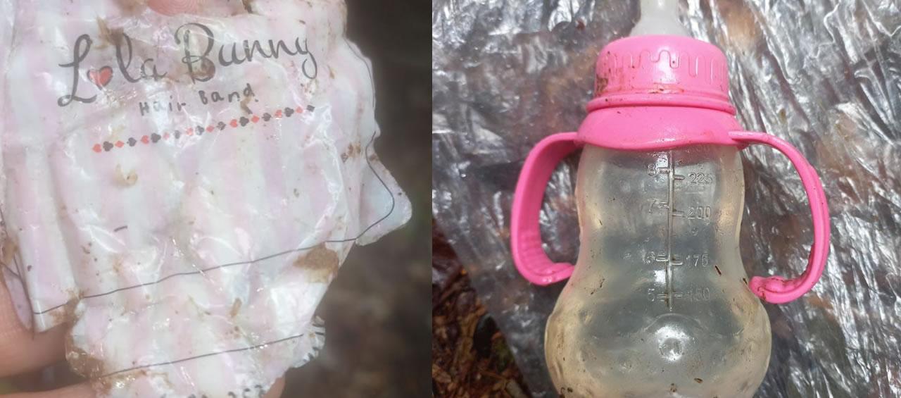 Los objetos que hallaron los equipos de rescate en la zona en la que cayó la avioneta siniestrada