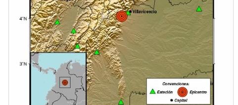 El epicentro del temblor fue el municipio de Acacías, Meta