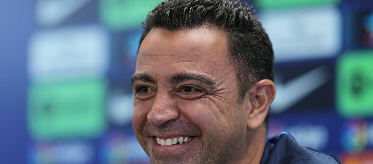 Xavi Hernández, enttenador del Barcelona.