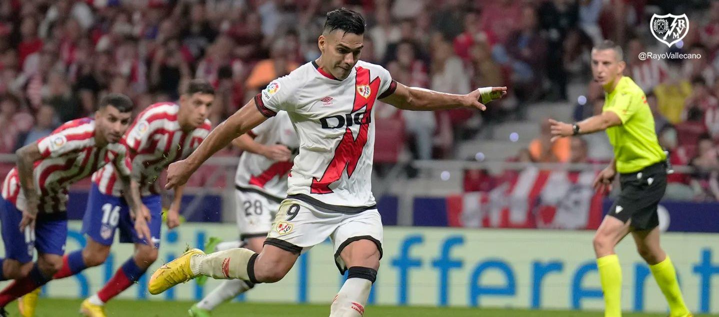 Falcao ha marcado ocho goles en 54 partidos con el Rayo Vallecano.