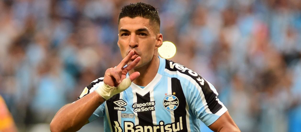 Luis Suárez, delantero uruguayo del Gremio de Porto Alegre.