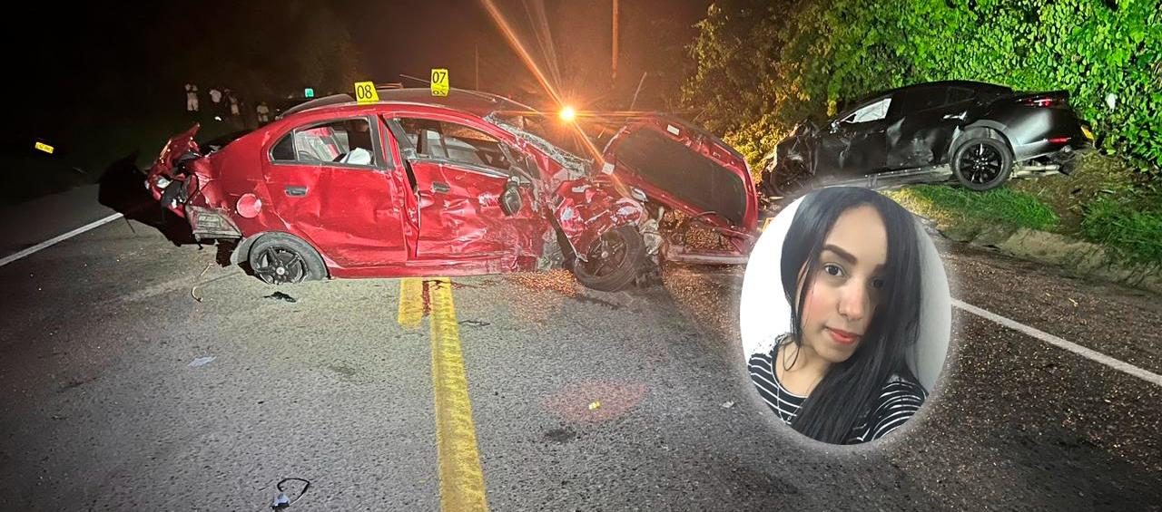 Gisel Villalobos murió en este fatal accidente en la Vía al Mar. 