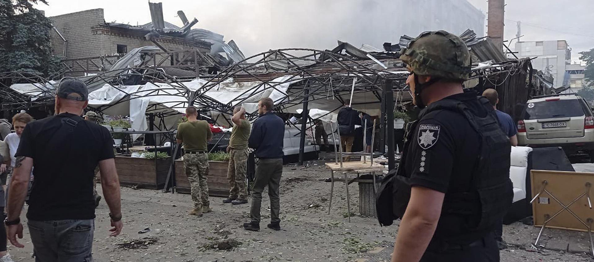 Ataque en en Kramatorsk.