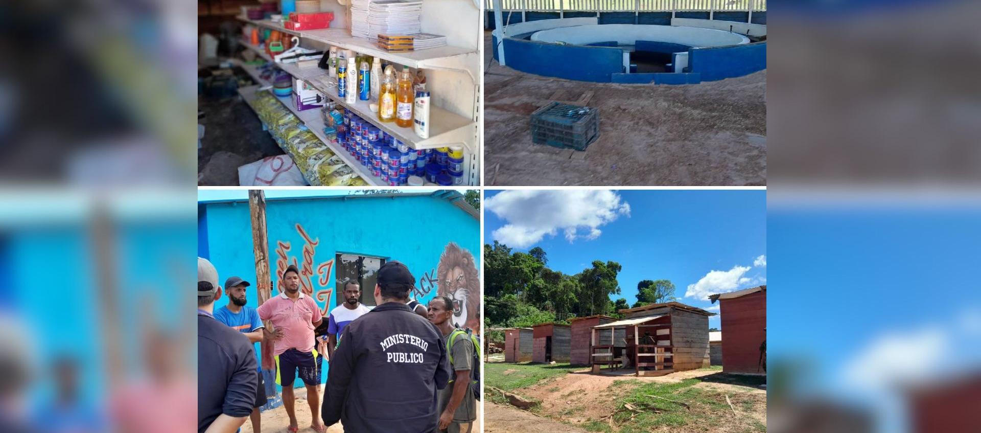 Operativo en la "Mina La Leona".