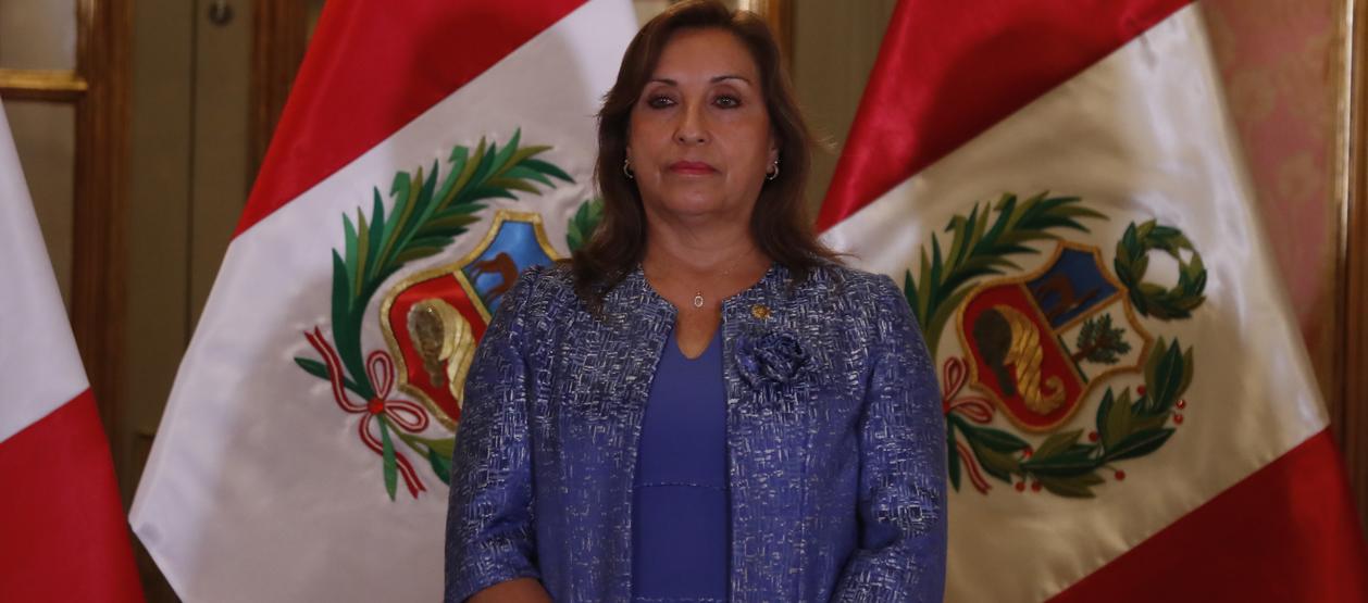 La presidenta de Perú, Dina Boluarte.