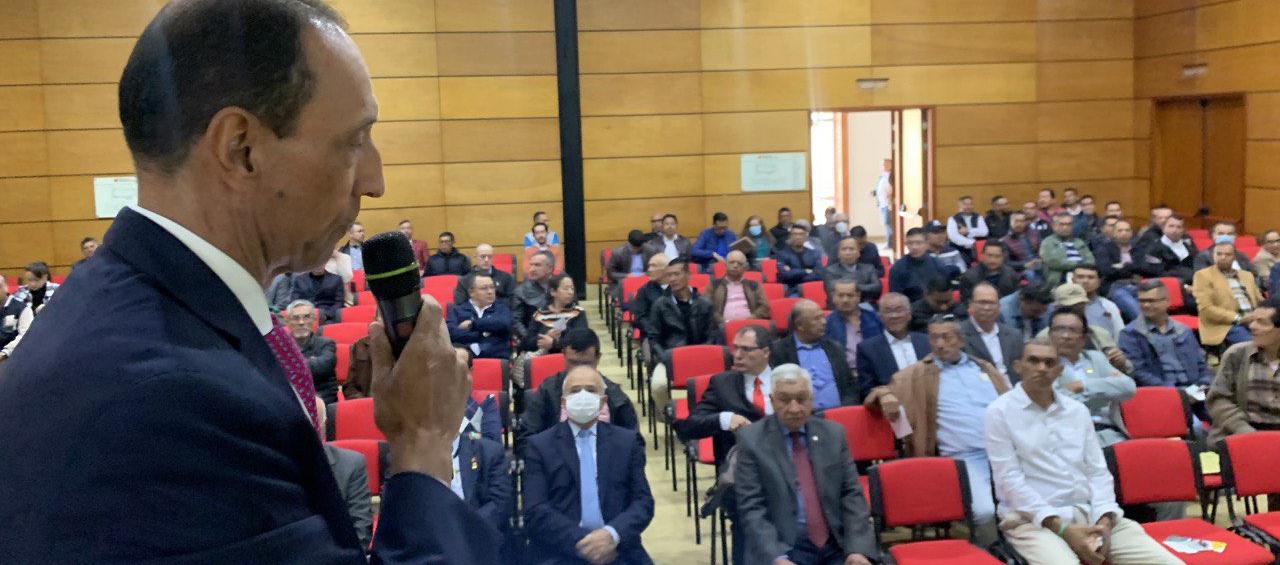 Afiliados a la Caja de Retiro de las Fuerzas Militares –Cremil- en encuentro de mayo pasado en Tunja.