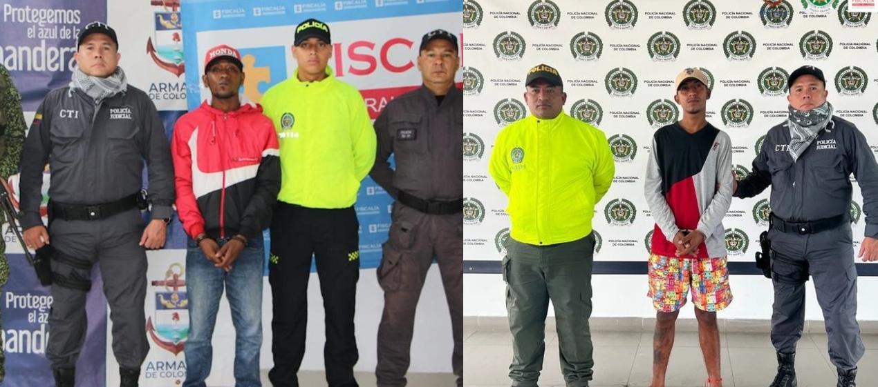 Los dos capturados por el crimen del joven en San Andrés. 