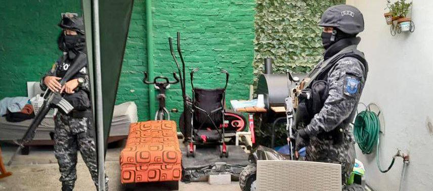 Imagen del allanamiento.