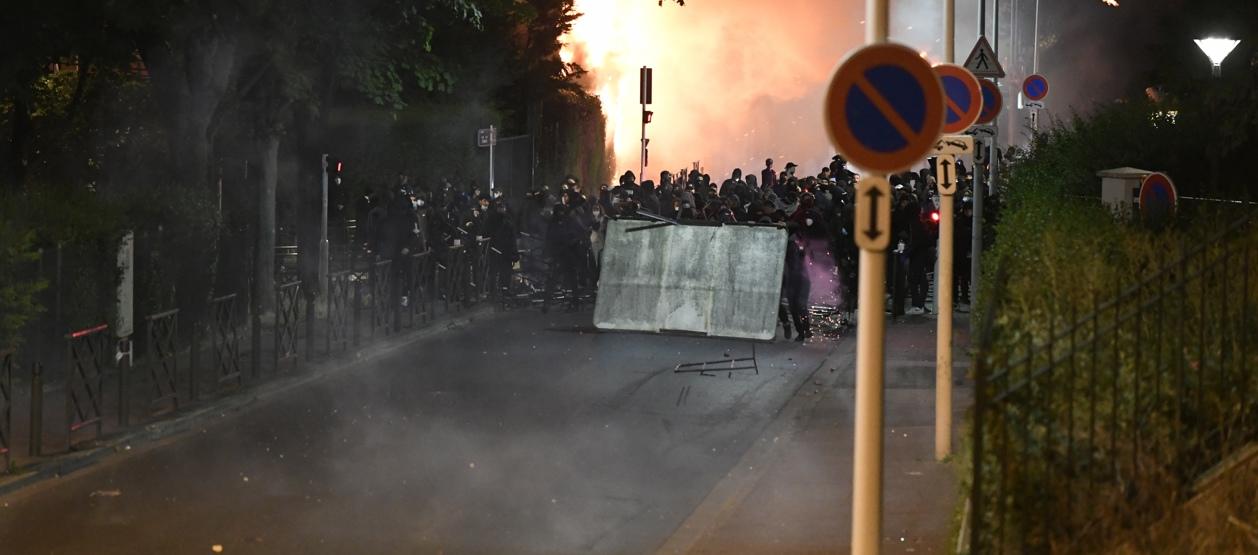 Imagen de los protestantes.