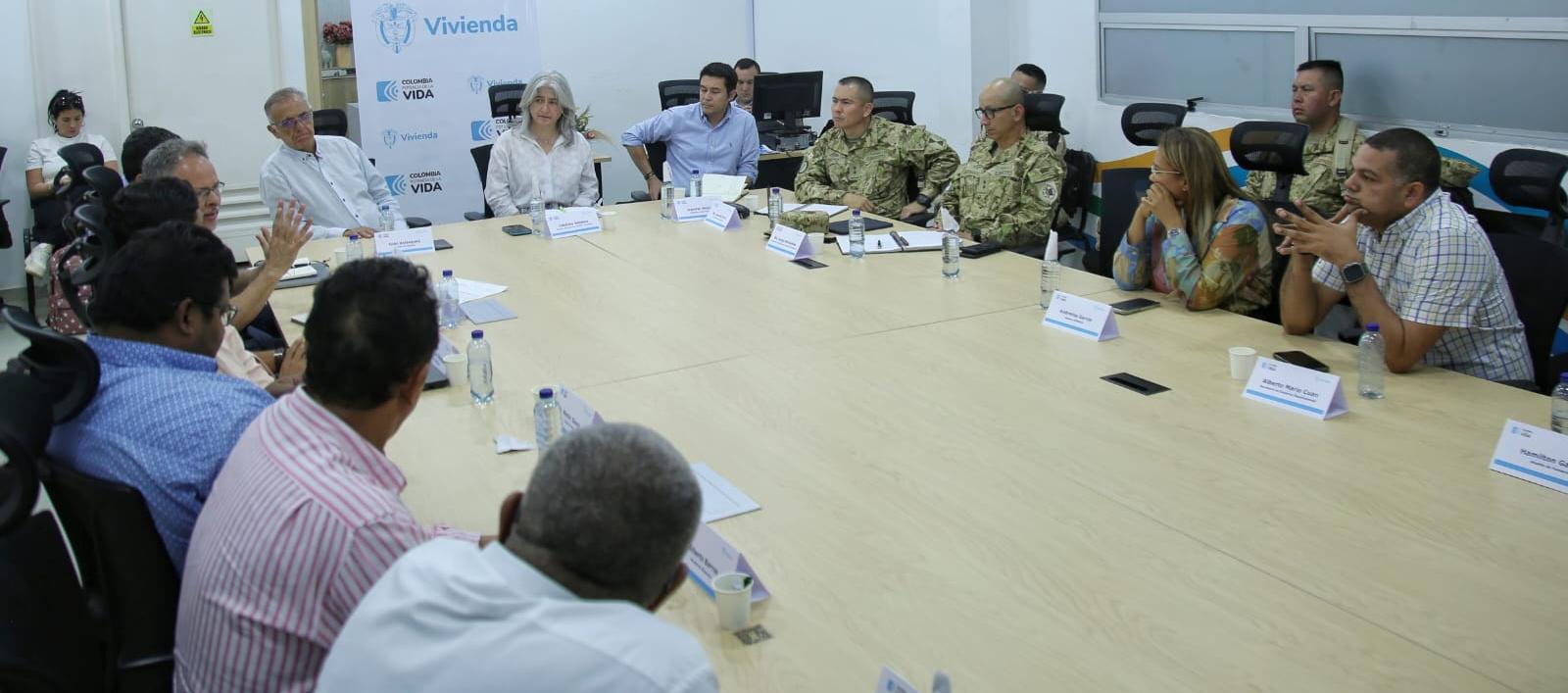 Encuentro de mandatarios de La Guajira con MinVivienda