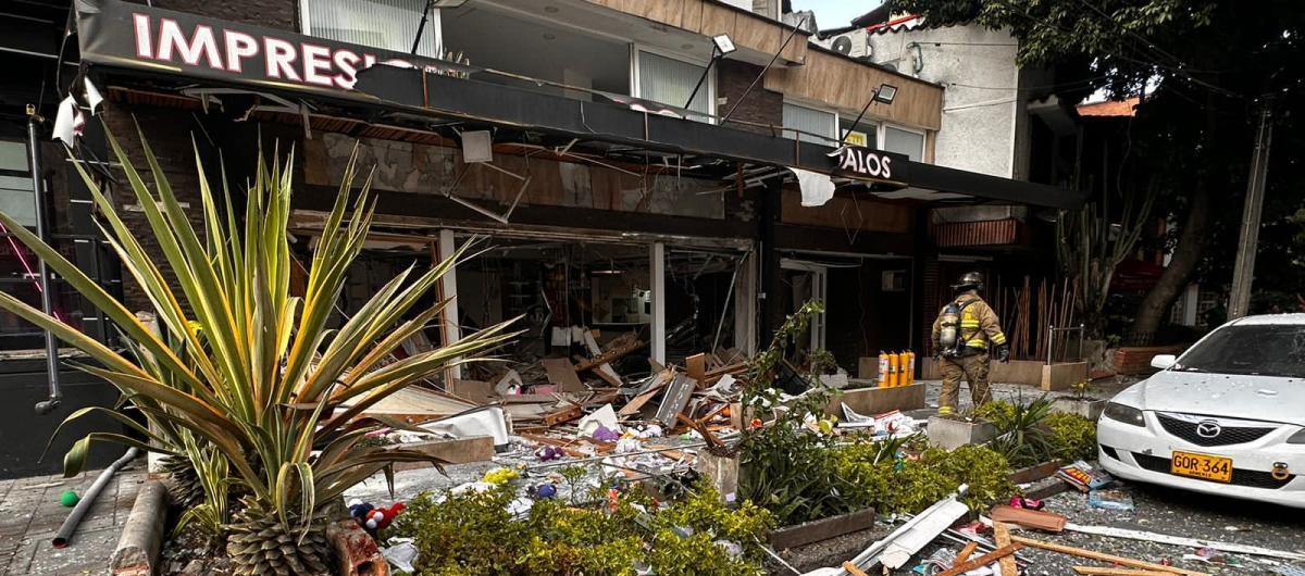 Lugar donde se registró la explosión. 